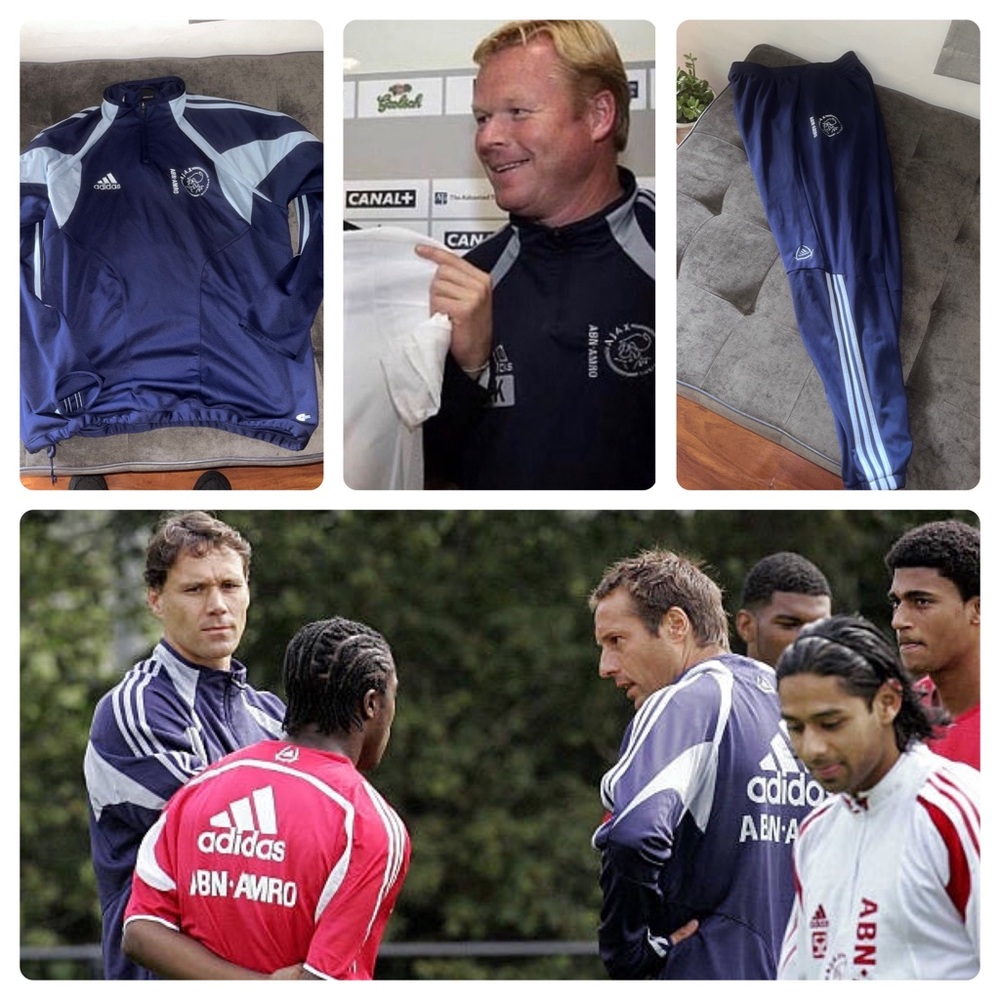Adidas Ajax Amsterdam 2004/2005 Soccer Team Training Suit Pants & Pullover L